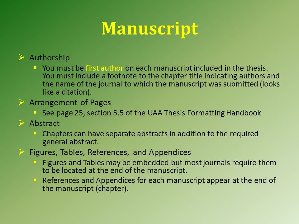 phd thesis manuscript